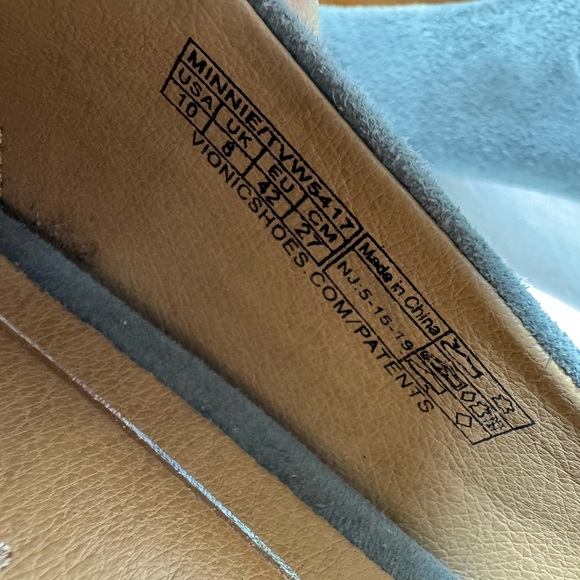 Vionic Minnie Kitten Heel Shoe Charcoal Gray Kid Suede Women’s Pumps Size 10 - Picture 16 of 16